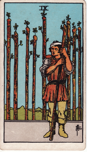Nueve de Bastos significado en tarot