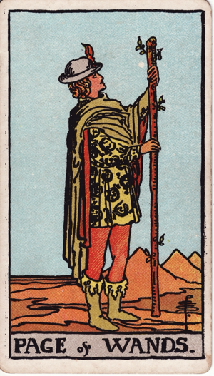 Sota de Bastos significado en tarot