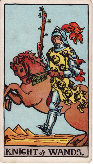 Caballero de Bastos significado en tarot